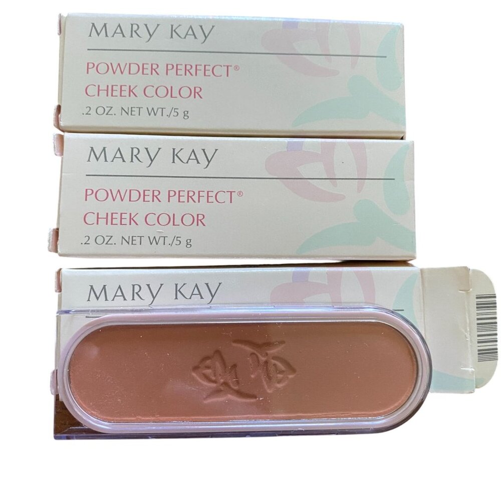 Mary Kay Powder Perfect Cheek Color Honey Wheat 2248 NIB 3 boxes‎ Discontinued